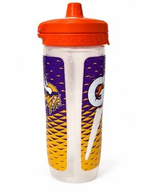 Gatorade Minnesota Vikings 30 Oz Gx Water Bottle NFL Purple Gold